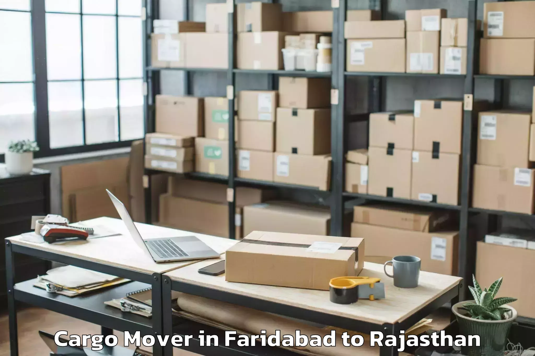 Get Faridabad to Sunrise University Alwar Cargo Mover